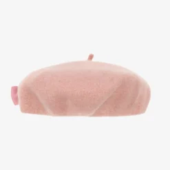 Angels Face Girls Wool Beret Pink Clearance