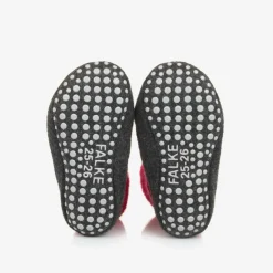 Falke Girls Pink Wool Slipper Socks Sale