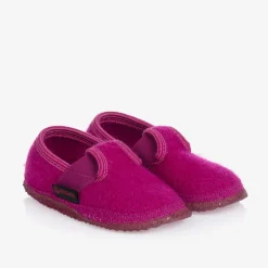Giesswein Girls Pink Wool Slippers Discount