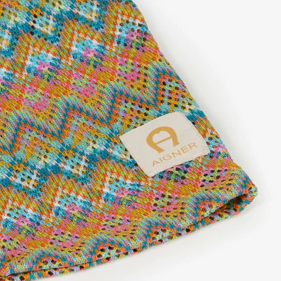 AIGNER Girls Pink ZigZag Wide-Leg Trousers