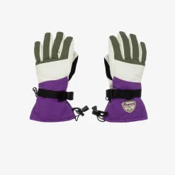 Bonpoint Girls Purple & Green Padded Ski Gloves Discount