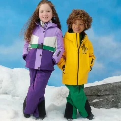 Moncler Enfant Girls Purple & White Corserey Ski Jacket Clearance