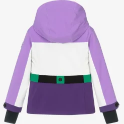 Moncler Enfant Girls Purple & White Corserey Ski Jacket Clearance