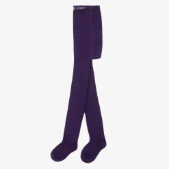 Country Kids Girls Purple Cotton Knitted Tights Hot