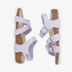 Birkenstock Girls Purple Faux Leather Sandals Discount