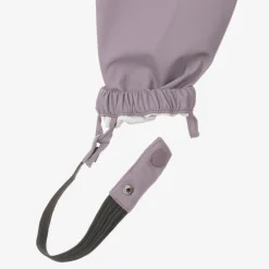 Roarsome Girls Purple Hop The Bunny Rainsuit Grey