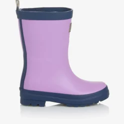 Little Blue House by Hatley Girls Purple Rain Boots Clearance