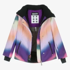 Molo Girls Purple Rainbow Ski Jacket Online