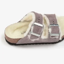 Birkenstock Girls Purple Suede & Shearling Sandals Online