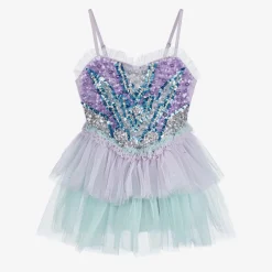 Tutu du Monde Girls Purple Super Hero Sequin Dress Best