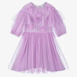 RaspberryPlum Girls Purple Tulle Flowers Dress Discount