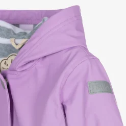 Little Blue House by Hatley Girls Purple Waterproof Raincoat New