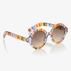 Molo Girls Rainbow Stripe Sunglasses (UVA/UVB) Watercolour Clearance