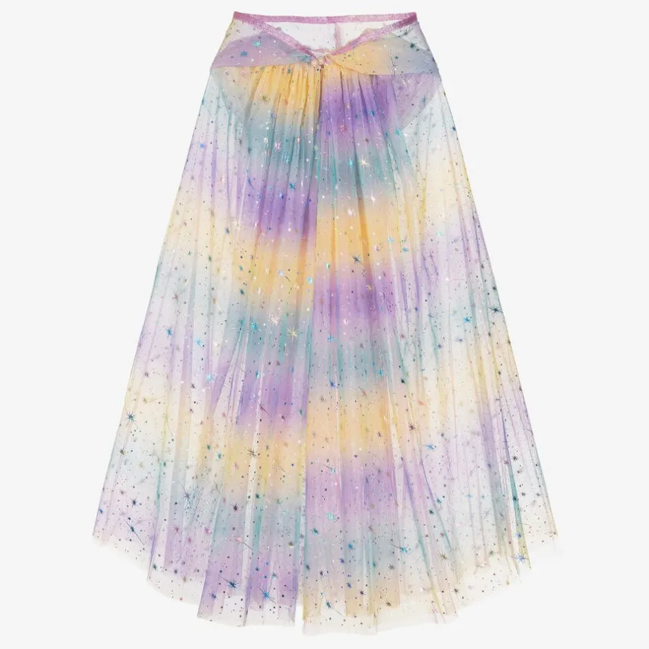 Souza Girls Rainbow Tulle Star Cape Costume Discount