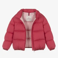 Moncler Enfant Girls Red Abbadia Puffer Jacket Online