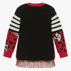 Everything Must Change Girls Red Cotton & Wool Knit Cardigan Sale