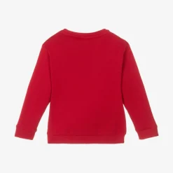 NAME IT Girls Red Cotton Festive Sweatshirt Clearance