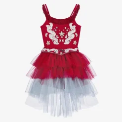 Tutu du Monde Girls Red Cowgirl Costume Dress Outlet