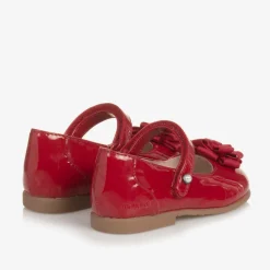 Mayoral Girls Red Faux Patent Leather Shoes