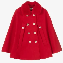 Romano Girls Red Felted Cape New