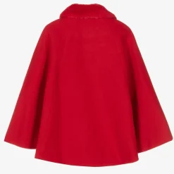 Romano Girls Red Felted Cape New