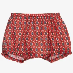 Gucci Girls Red Floral Cotton GG Bloomer Shorts Online