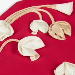 Jessie and James London Girls Red Floral Dress