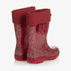 Mayoral Girls Red Glitter Rain Boots Discount