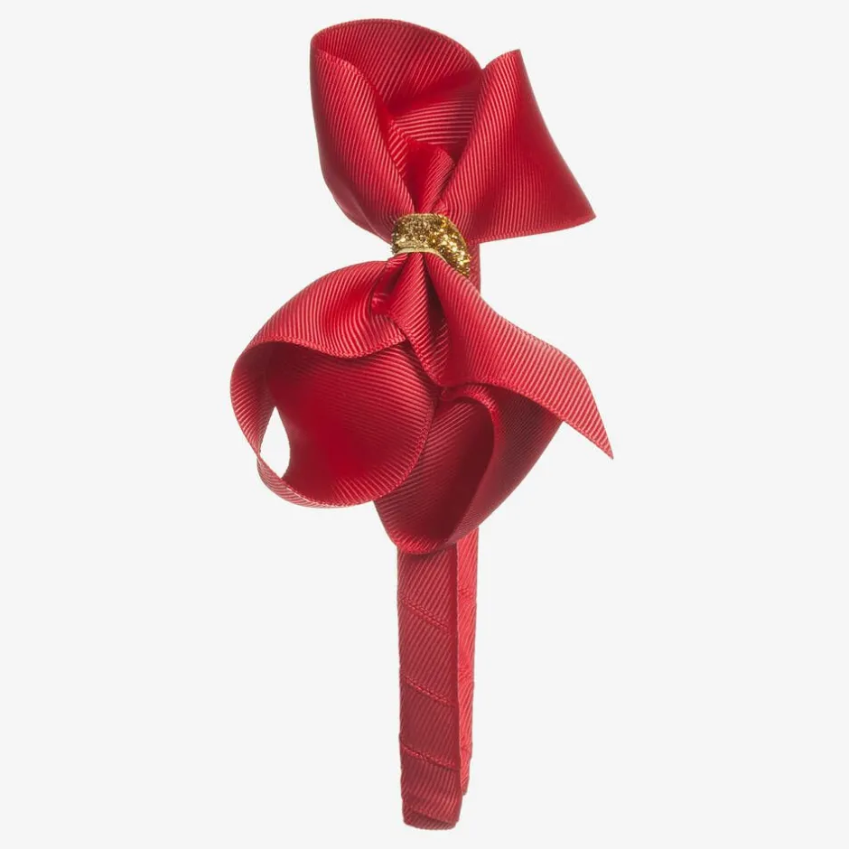 Milledeux Girls Red Hairband & Hairclip Set Sale