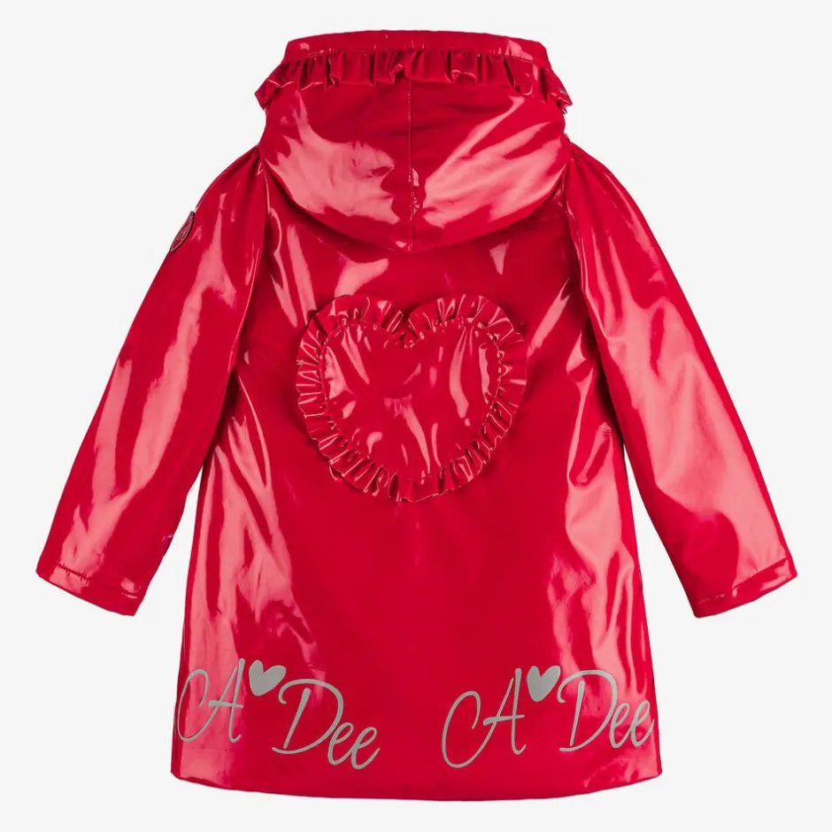 A Dee Girls Red Hooded Raincoat Online