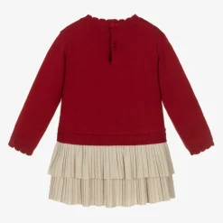 Mayoral Girls Red Knitted Reindeer Dress Sale