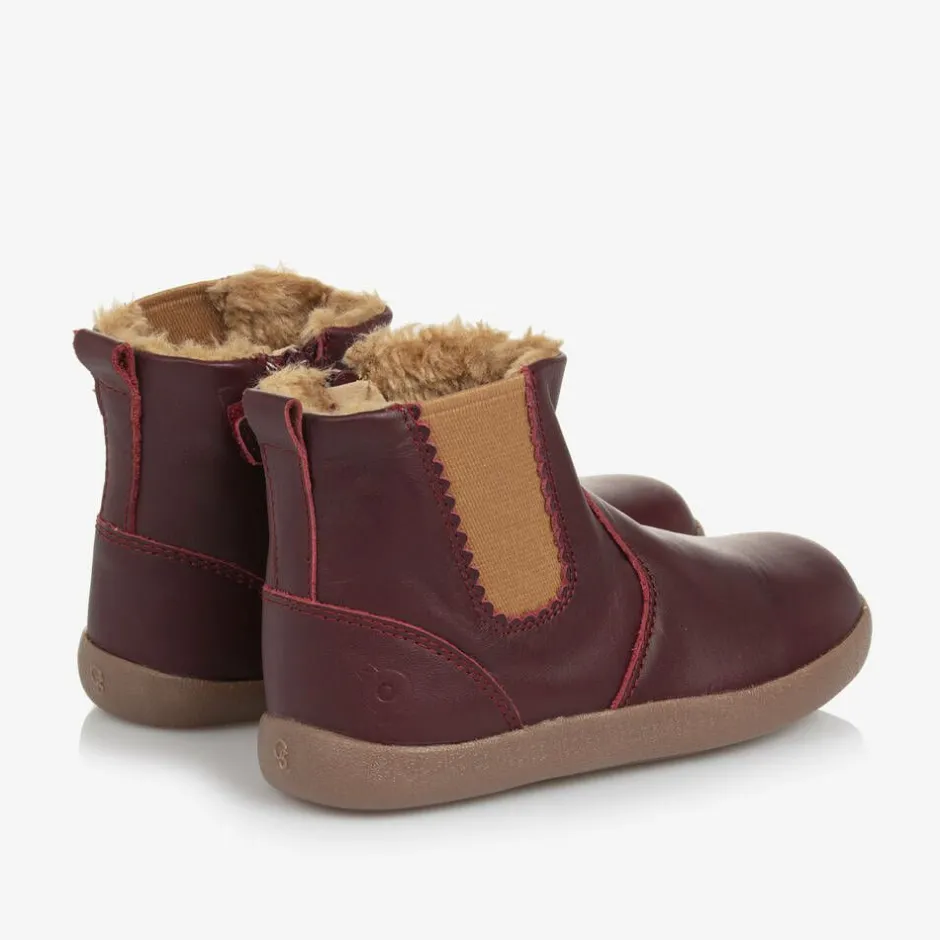 Old Soles Girls Red Leather Boots Hot