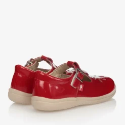 Chipmunks Girls Red Leather T-Bar Shoes Sale