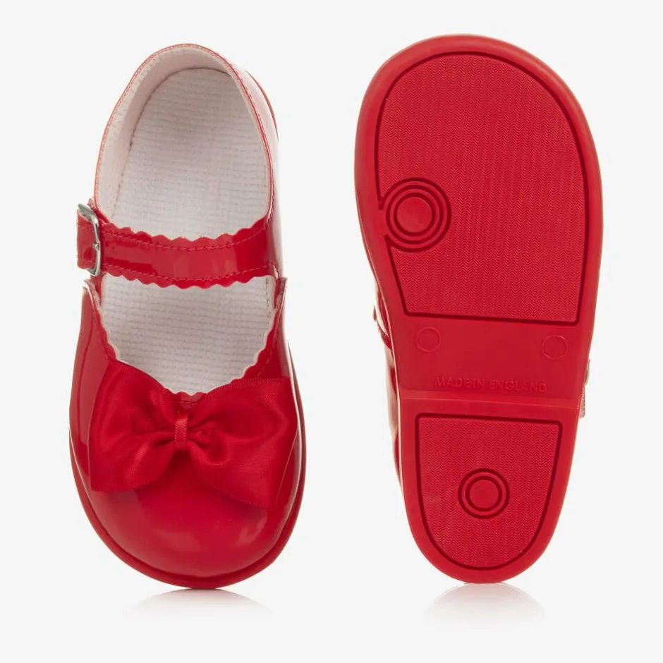 Early Days Girls Red Patent First Walker Shoes Online