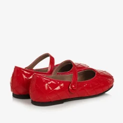 Age of Innocence Girls Red Patent Leather Quilted Shoes Hot