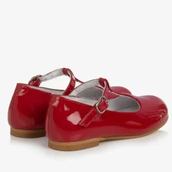 Beatrice amp; George Girls Red Patent Leather T-Bar Shoes New