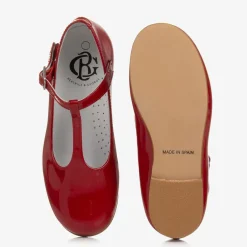 Beatrice amp; George Girls Red Patent Leather T-Bar Shoes New
