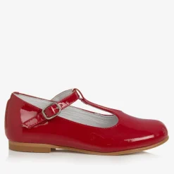 Beatrice amp; George Girls Red Patent Leather T-Bar Shoes New
