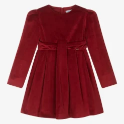 Mayoral Girls Red Velvet Dress Discount