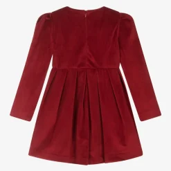 Mayoral Girls Red Velvet Dress Discount