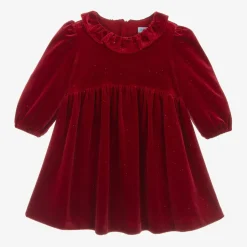 Abel amp; Lula Girls Red Velvet Sparkle Dress Hot