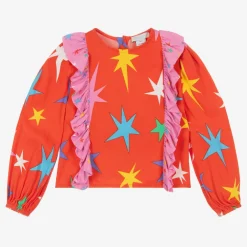 Stella McCartney Kids Girls Red Viscose Blouse