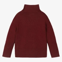 Zadigamp;Voltaire Girls Red Wool Knit Sweater Sale