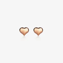 Little Star Girls Rose Gold Plated Heart Earrings Outlet
