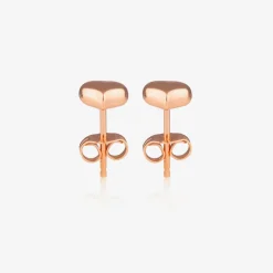 Little Star Girls Rose Gold Plated Heart Earrings Outlet