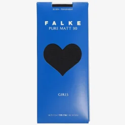 Falke Girls Sheer Navy Blue Matt Tights Clearance