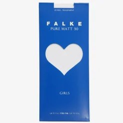 Falke Girls Sheer White Matt Tights