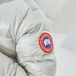 Canada Goose Girls Silver Down Padded Cypress Jacket Best