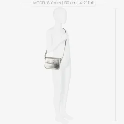 Calvin Klein Girls Silver Faux Leather Handbag (20cm)