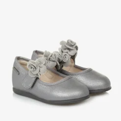 Mayoral Girls Silver Floral Bar Shoe Online